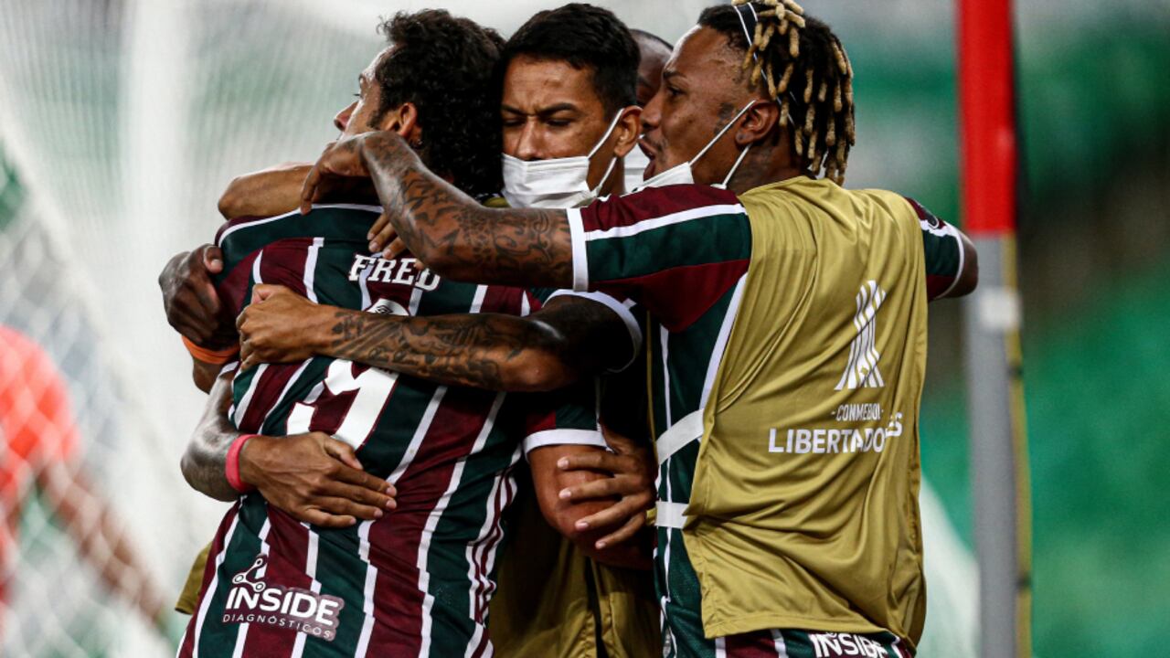 Fluminense en el juego ante River Plate por Copa Libertadores