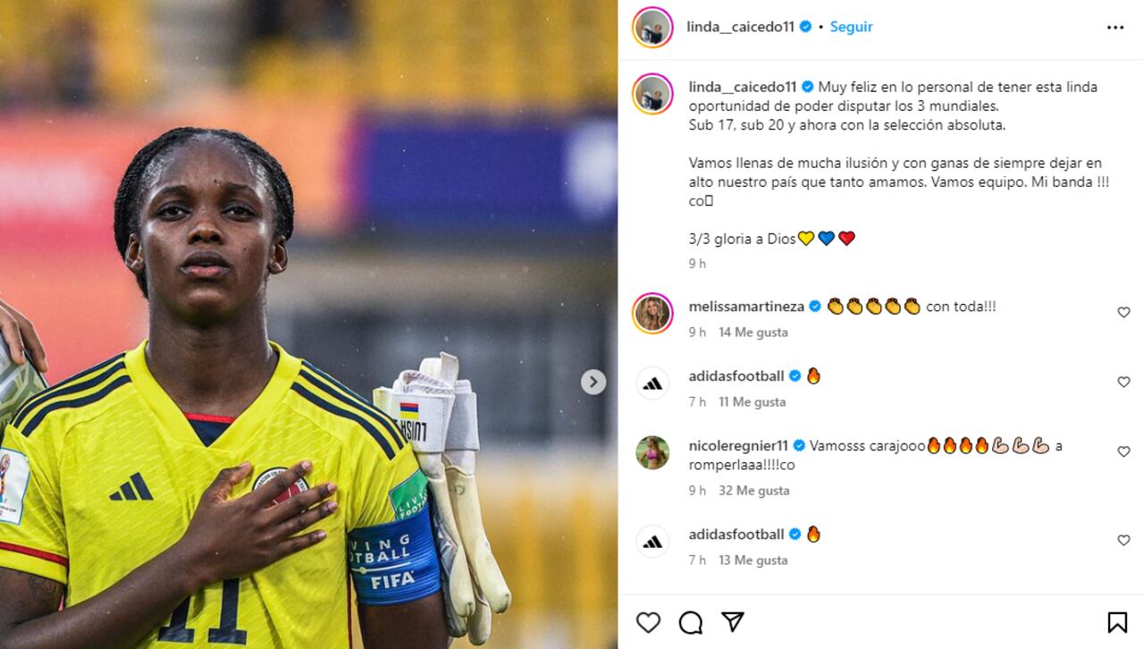 Caicedo publicó el mensaje tan solo horas después de que se hiciera oficia la convocatoria para el Mundial.