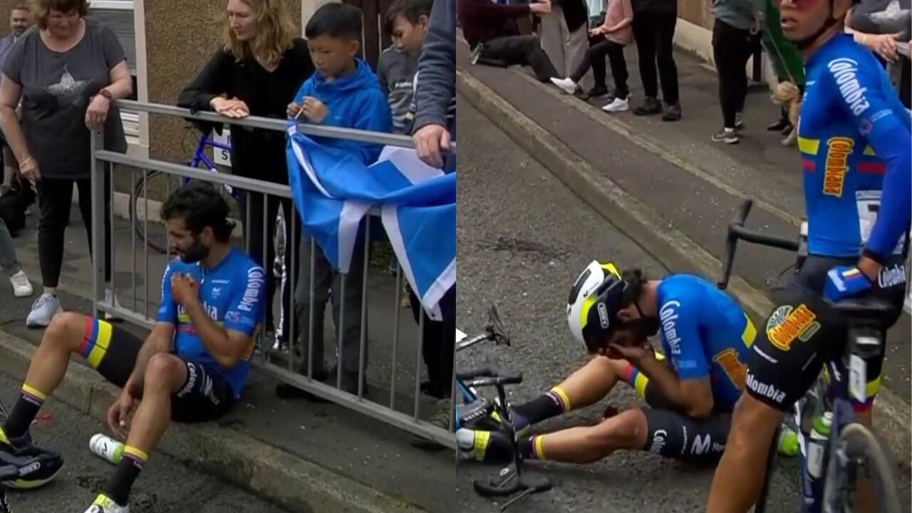 Fernando Gaviria se vio obligado a retirarse del Mundial de Ciclismo.