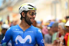 SAINT-JEAN-DE-MAURIENNE, FRANCE - JULY 03: Fernando Gaviria of Colombia and Movistar Team prior to the 111th Tour de France 2024, Stage 5 a 177.4km stage from Saint-Jean-de-Maurienne to Saint Vulbas / #UCIWT / on July 03, 2024 in Saint-Jean-de-Maurienne, France. (Photo by Dario Belingheri/Getty Images)
