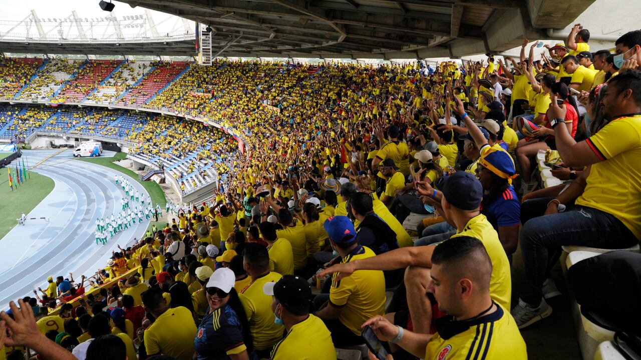 Colombia vs Brasil en el estadio Metropolitano de Barranquilla