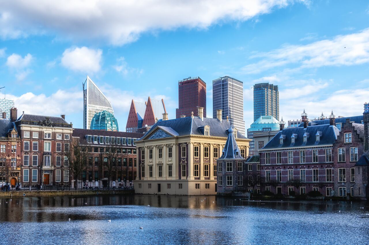 The Hague Downtown City Skyline and Parliament Building, The Netherlands