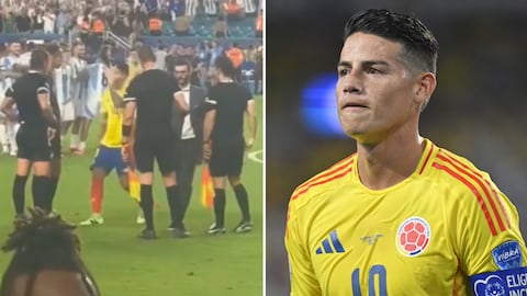 La reacción de James Rodríguez luego de perder la final contra Argentina