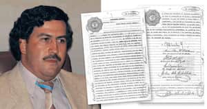 En la Notaría Cuarta de Medellín Escobar consignó su testamento en 1980, en el que le dejaba a su esposa la mitad de su fortuna a su entonces único hijo el 37,5 por ciento; y el 12,5 por ciento restante para sus padres y hermanos.  Su hija aún no había nacido.
