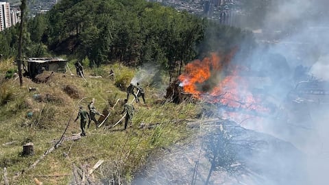 Incendio en batallón del Ejército