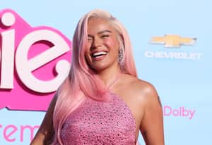 LOS ANGELES, CALIFORNIA - JULY 09: Karol G attends the World Premiere of "Barbie" at Shrine Auditorium and Expo Hall on July 09, 2023 in Los Angeles, California. (Photo by Rodin Eckenroth/WireImage)