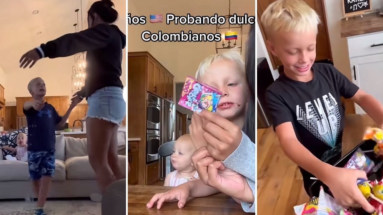 Karen Triana con bailes, palabras en español y hasta con dulces, le enseña a los niños un poquito de la cultura colombiana
