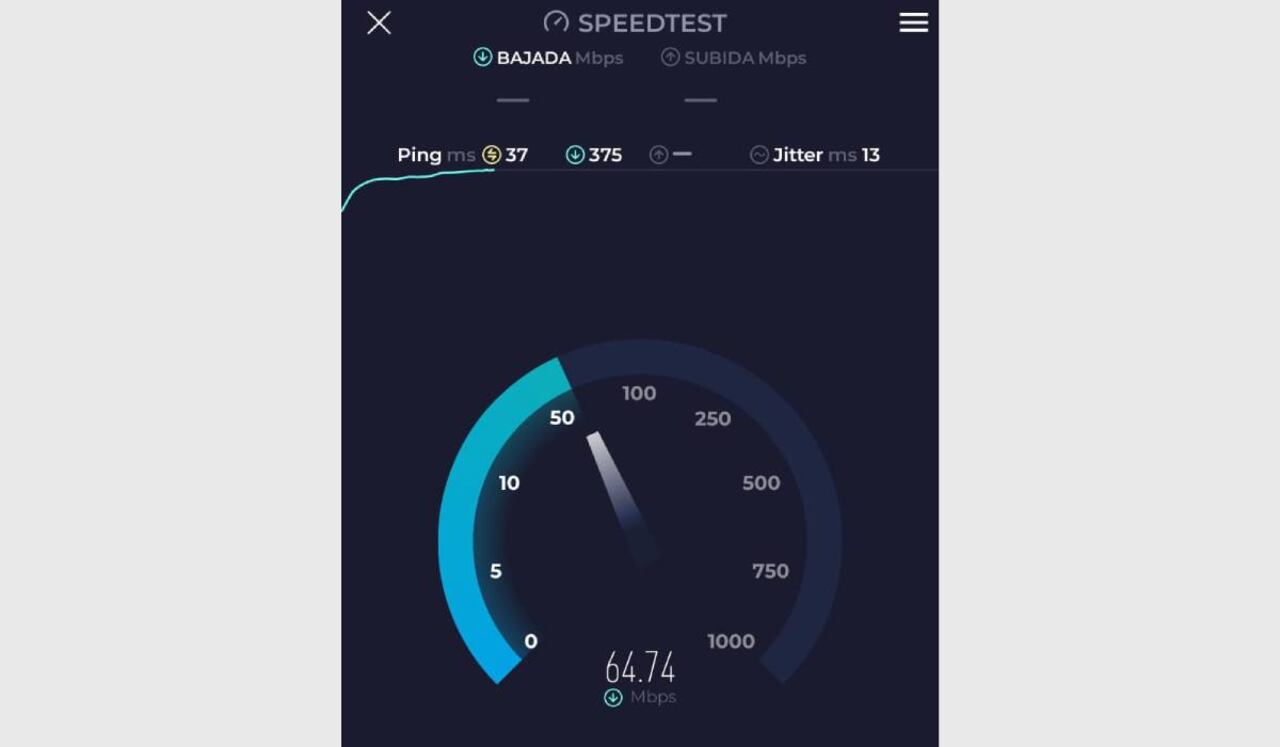 SpeedTest permite conocer la velociad de conexión que tiene un teléfono