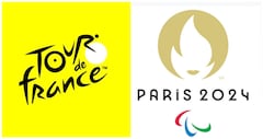 Las imágenes oficiales del Tour de Francia 2024 y los Juegos Olímpicos de París 2024, respectivamente