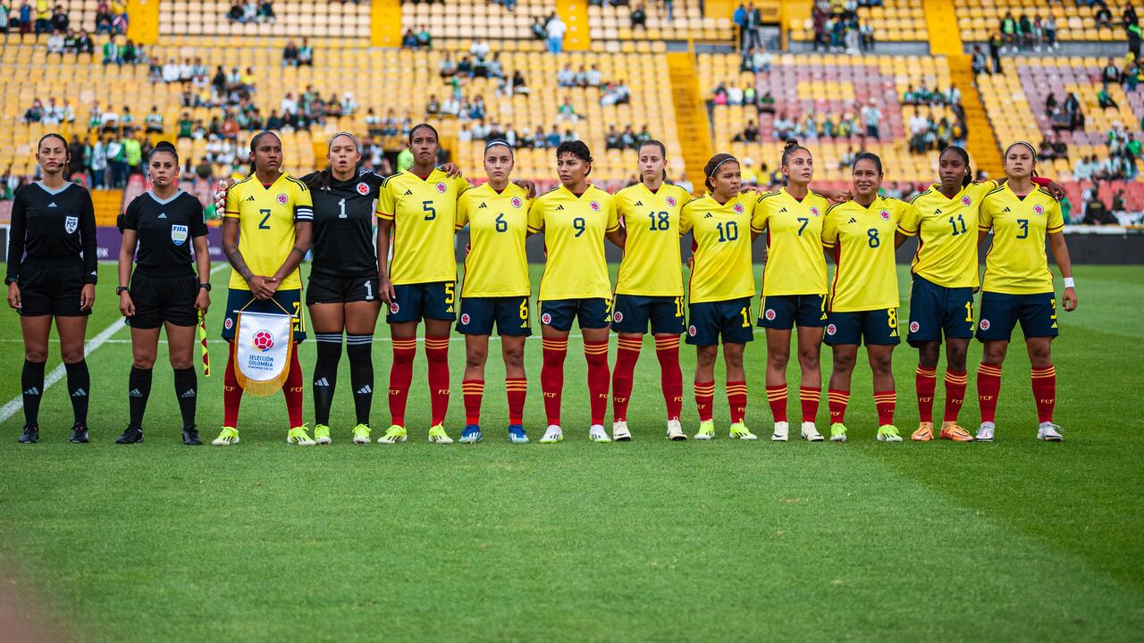 Amistoso entre Colombia y Estados Unidos Sub-20 (febrero del 2024) en Bogotá.