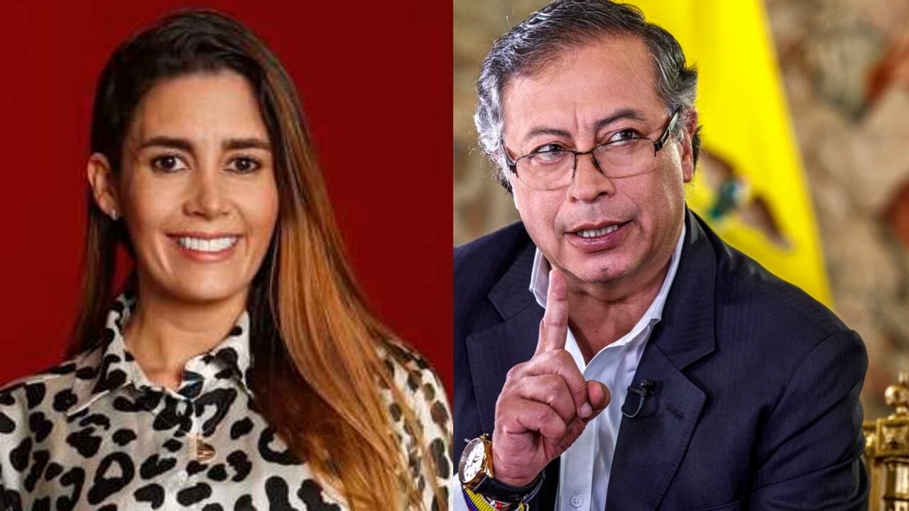 La representante Érika Sánchez y el presidente Gustavo Petro