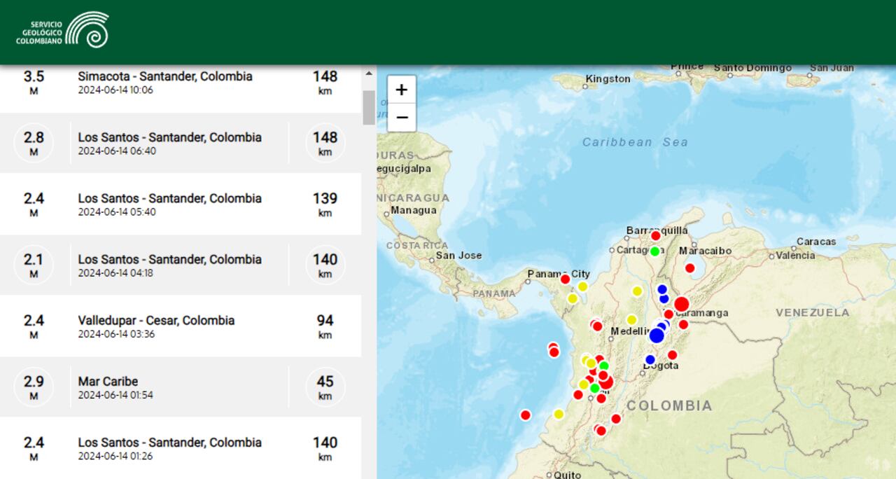 Colombia es un país sísmicamente activo.