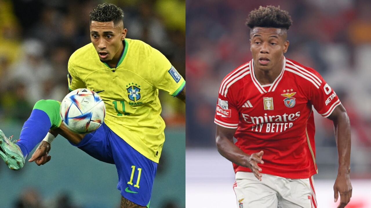 Raphinha, baja en la selección de Brasil, será reemplazado por David Neres