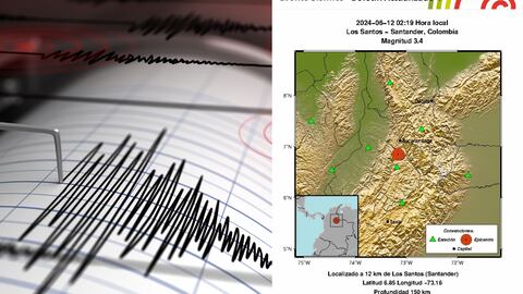 El epicentro del sismo fue en el municipio de Los Santos.