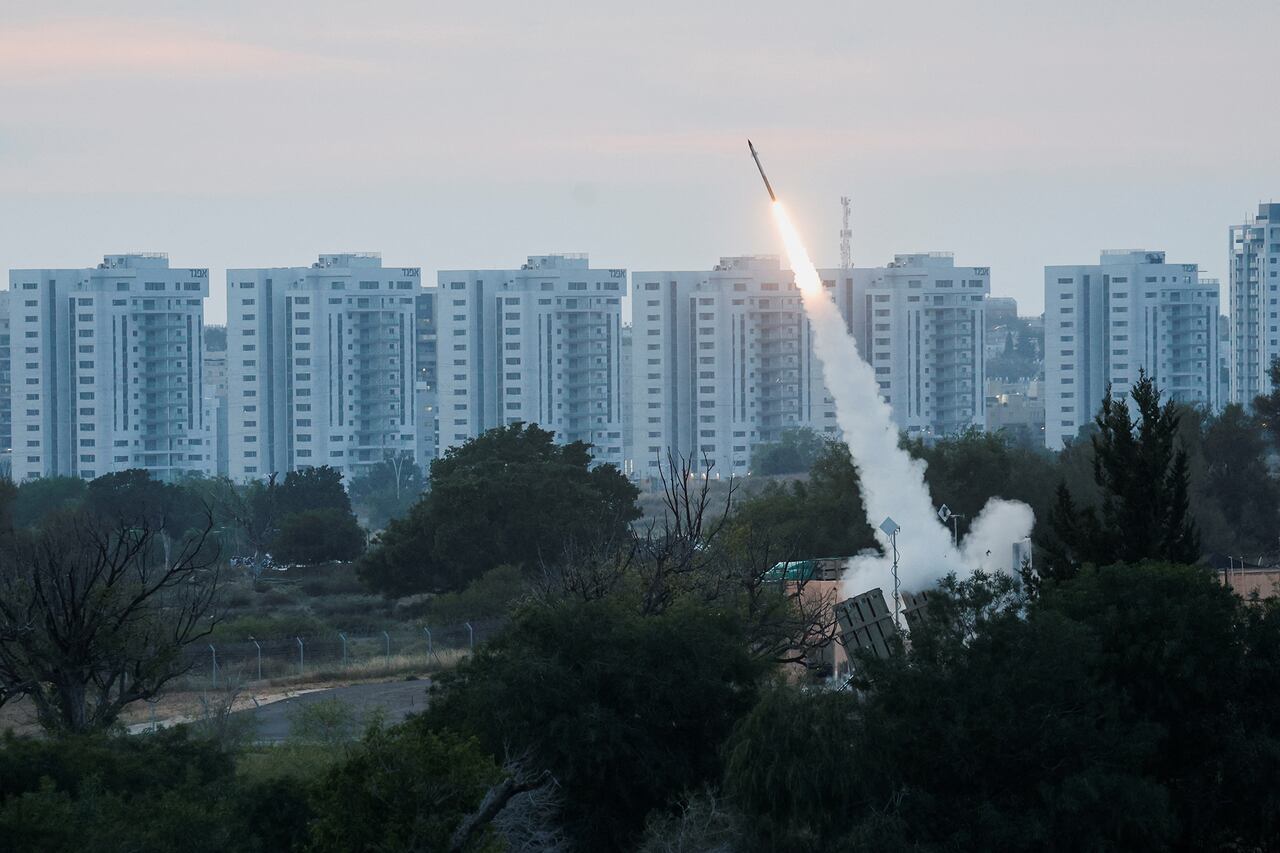 En imágenes : cientos de cohetes lanados a Tel Aviv