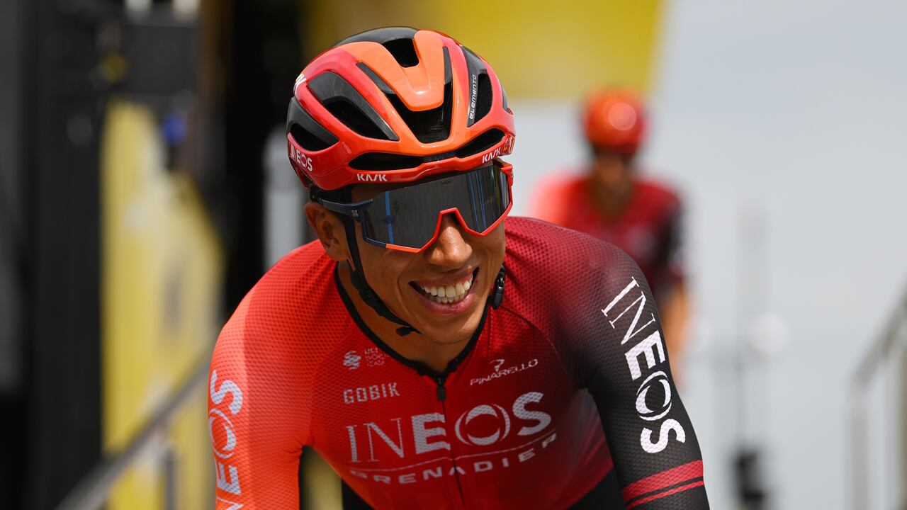 PIACENZA, ITALY - JULY 01: Egan Bernal of Colombia and Team INEOS Grenadiers prior to the 111th Tour de France 2024, Stage 3 a 230.8km stage from Piacenza to Torino / #UCIWT / on July 01, 2024 in Piacenza, Italy. (Photo by Dario Belingheri/Getty Images)