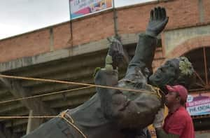 La estatua estaba instalada desde el año 2012.