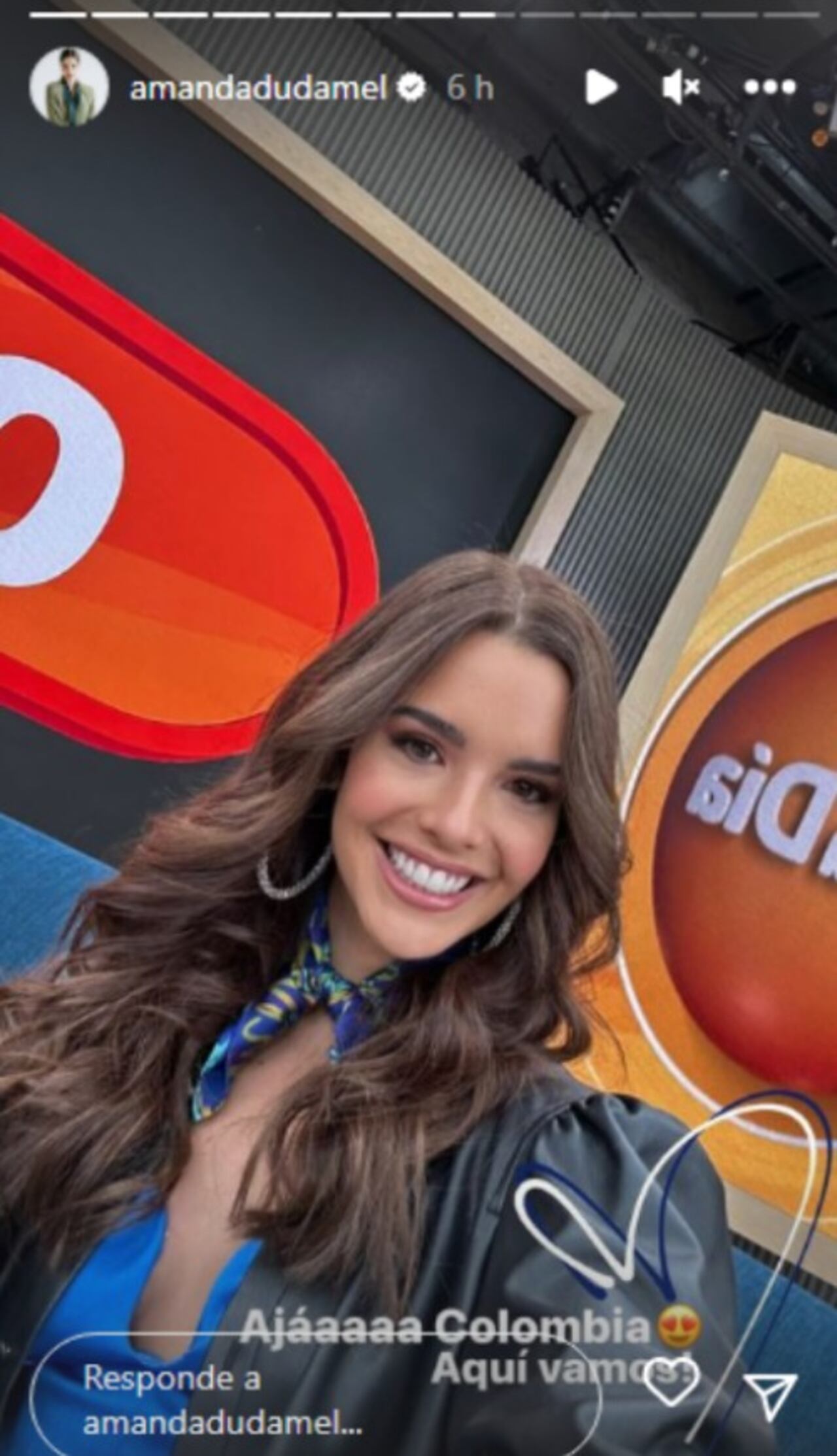 La venezolana estuvo como invitada en el matutino de Caracol Televisión.