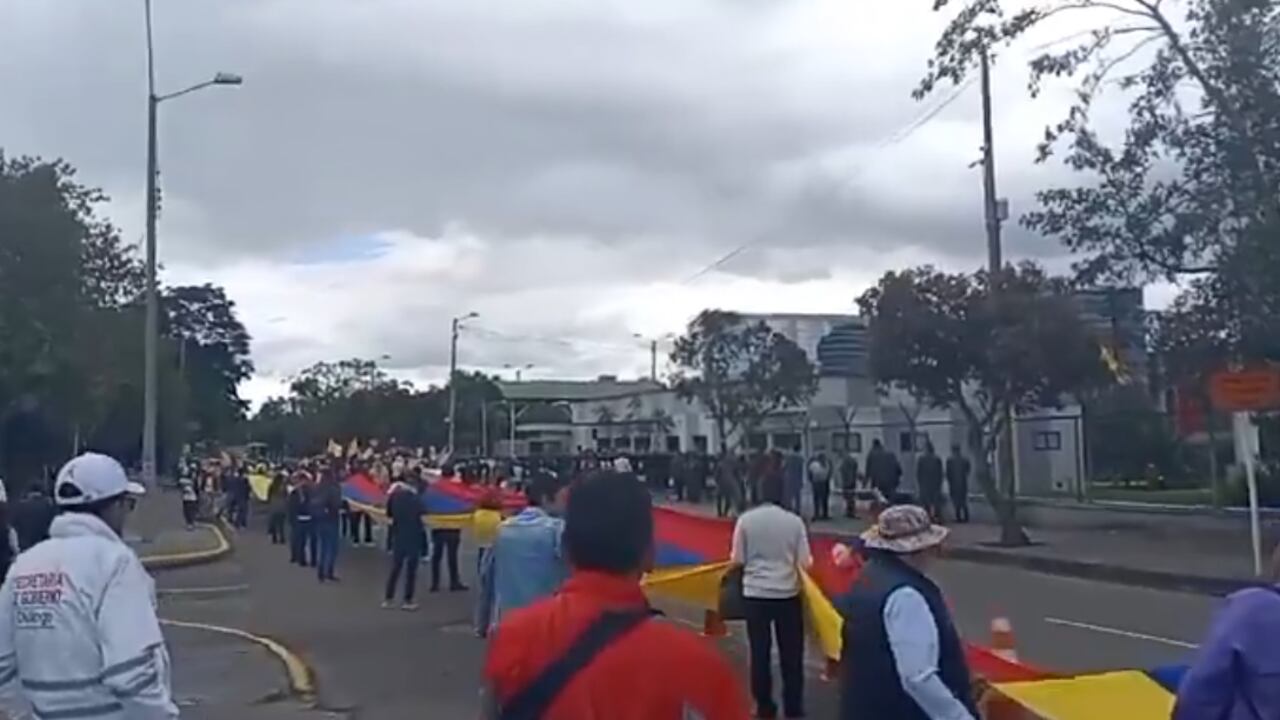 Bloqueo en la calle 26.