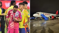 Selección Colombia aterrizó en Bogotá este lunes