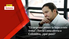 "Es urgente poner la lupa a este tema": David Luna alerta a Colombia, ¿qué pasó?