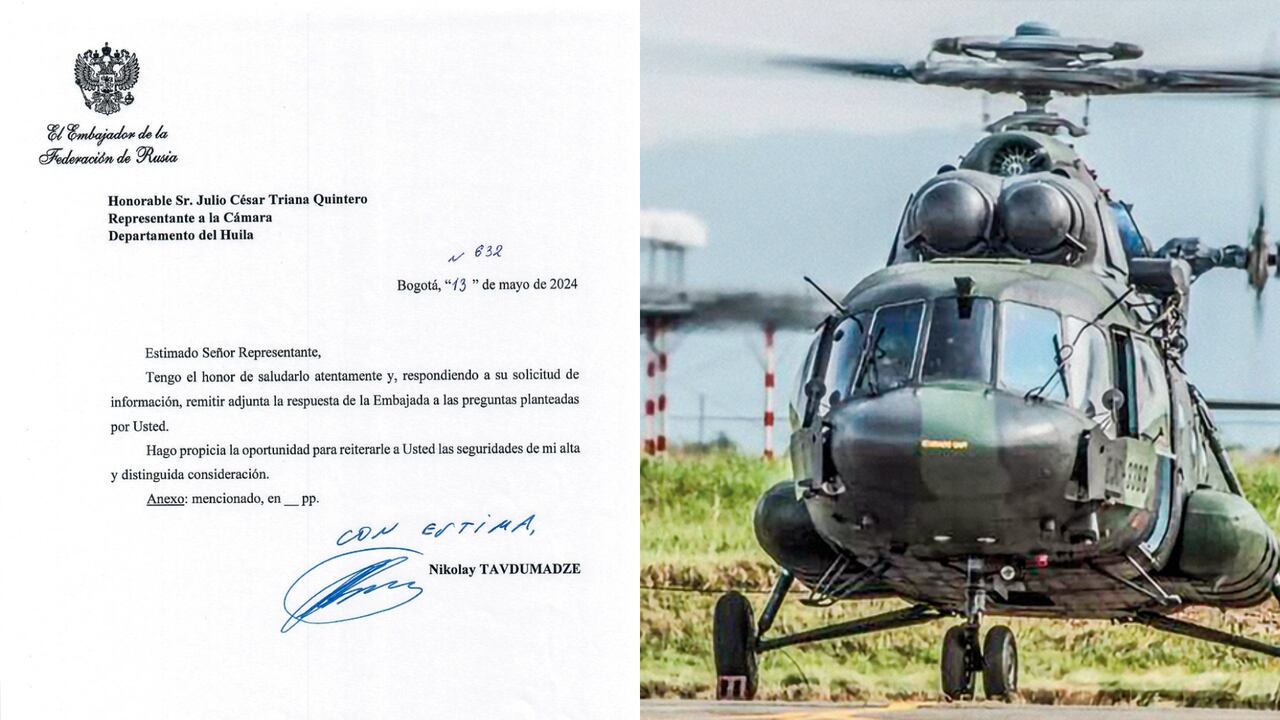 Description: Embajada de Rusia en Colombia responde sobre mantenimiento de helicópteros MI-17.