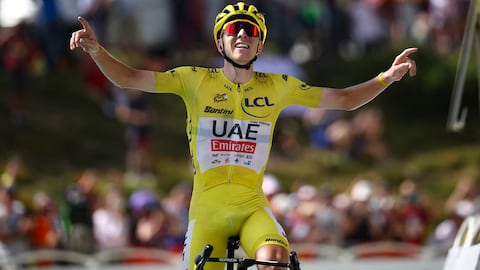 Tadej Pogacar ganó la etapa 15 del Tour de Francia.