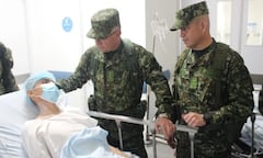 Militares heridos en Antioquia.