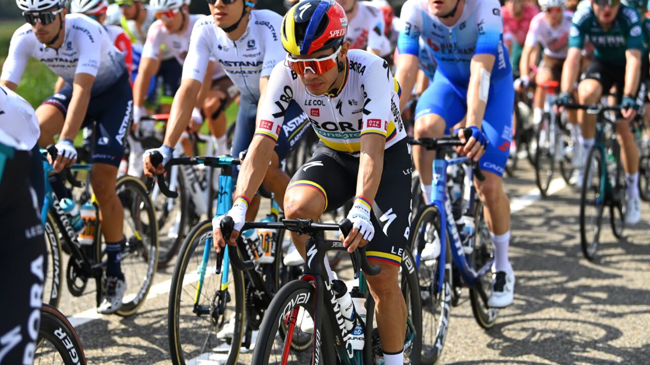 UTRECHT, NETHERLANDS - AUGUST 20: Sergio Andres Higuita Garcia of Colombia and Team Bora - Hansgrohe competes during the 77th Tour of Spain 2022, Stage 2 a 175,1km stage from `s-Hertogenbosch to Utrecht / #LaVuelta22 / #WorldTour / on August 20, 2022 in Utrecht, Netherlands. (Photo by Getty Images/Tim de Waele)
