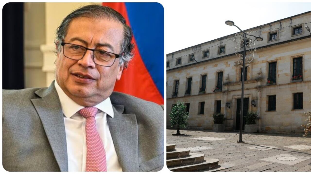 Gustavo Petro y el Palacio de San Carlos.