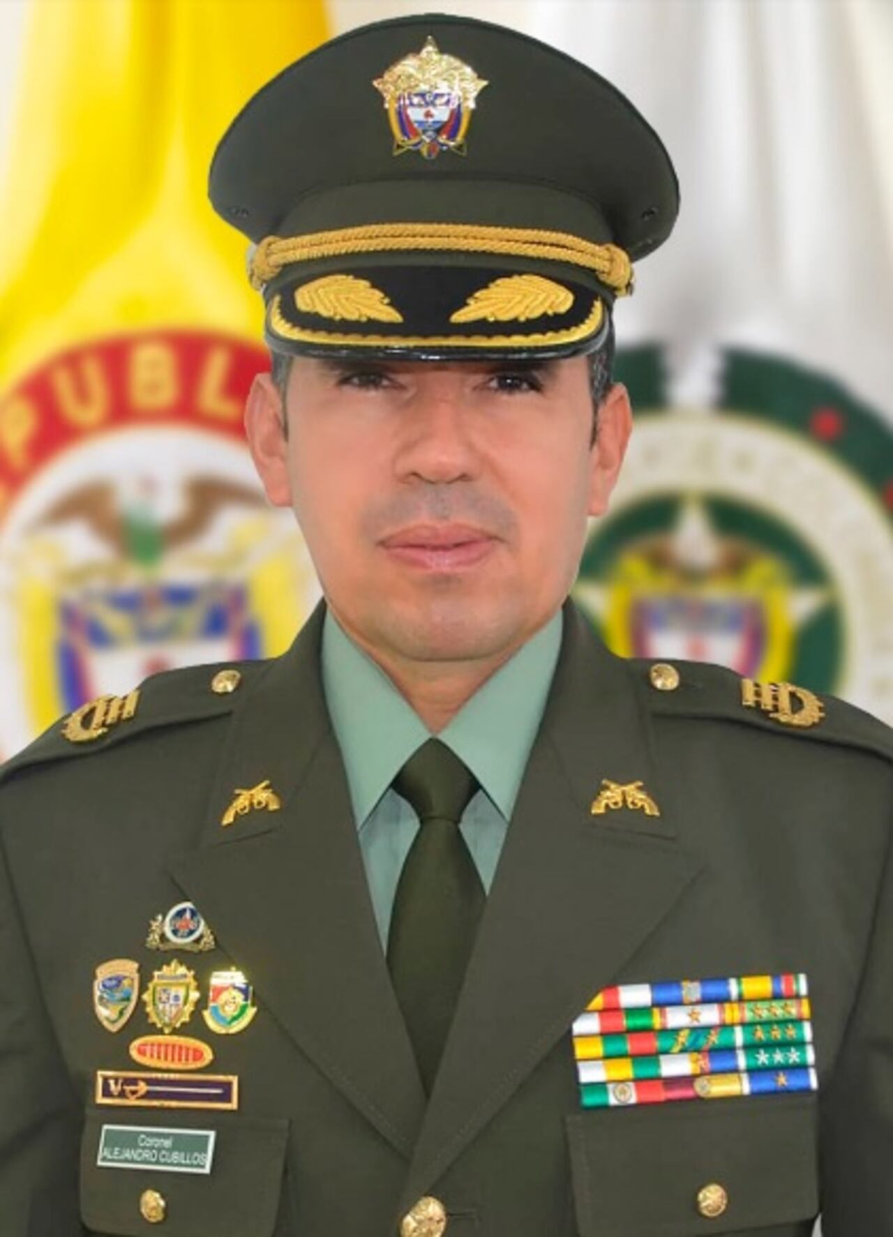 Coronel Luis Alejandro Cubillos, comandante de la Policía del Magdalena Medio.