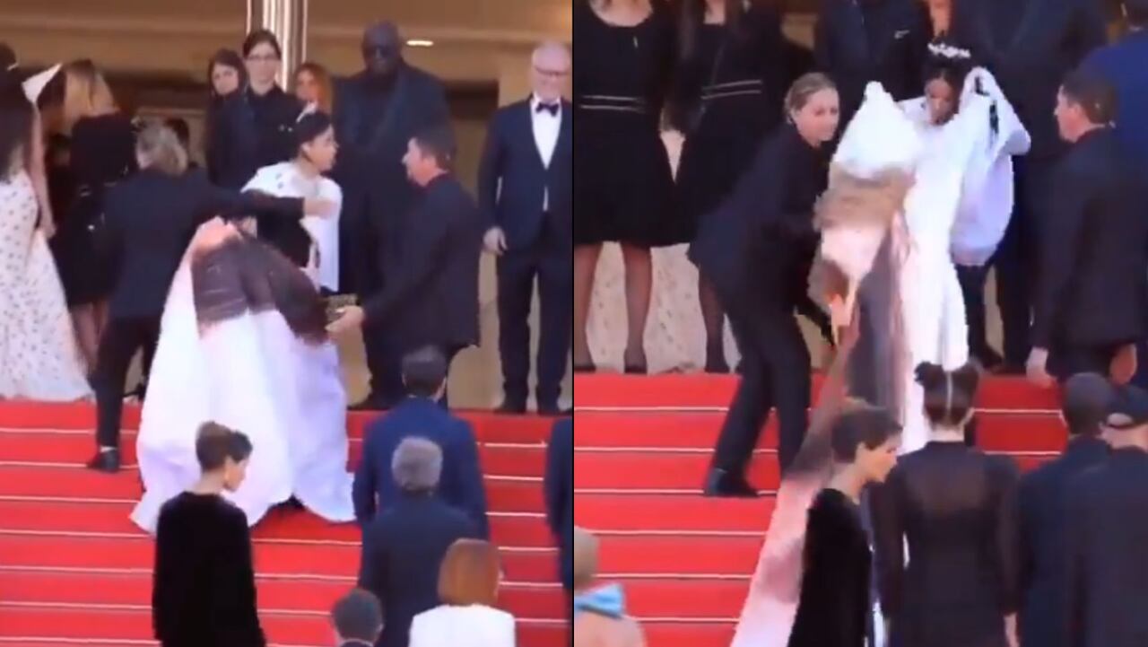 Guardia de seguridad de Cannes causó polémica por alternado que tuvo con la actriz Massiel Taveras en plena alfombra roja