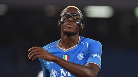 Victor Osimhen, figura del Napoli