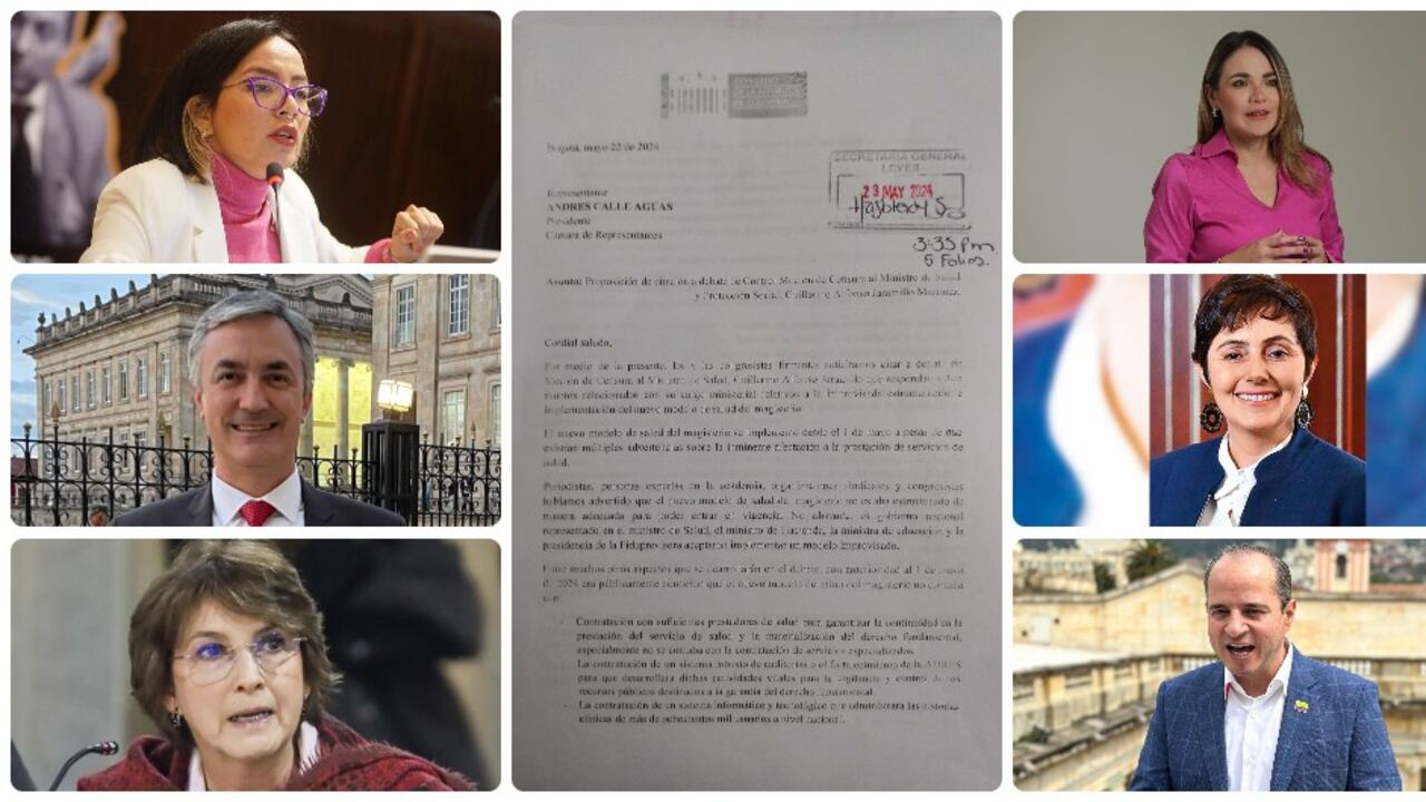 Los congresistas independientes que radicaron moción de censura contra el ministro Guillermo Alfonso Jaramillo.
