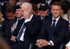 Los presidentes Joe Biden y Emmanuel Macron.