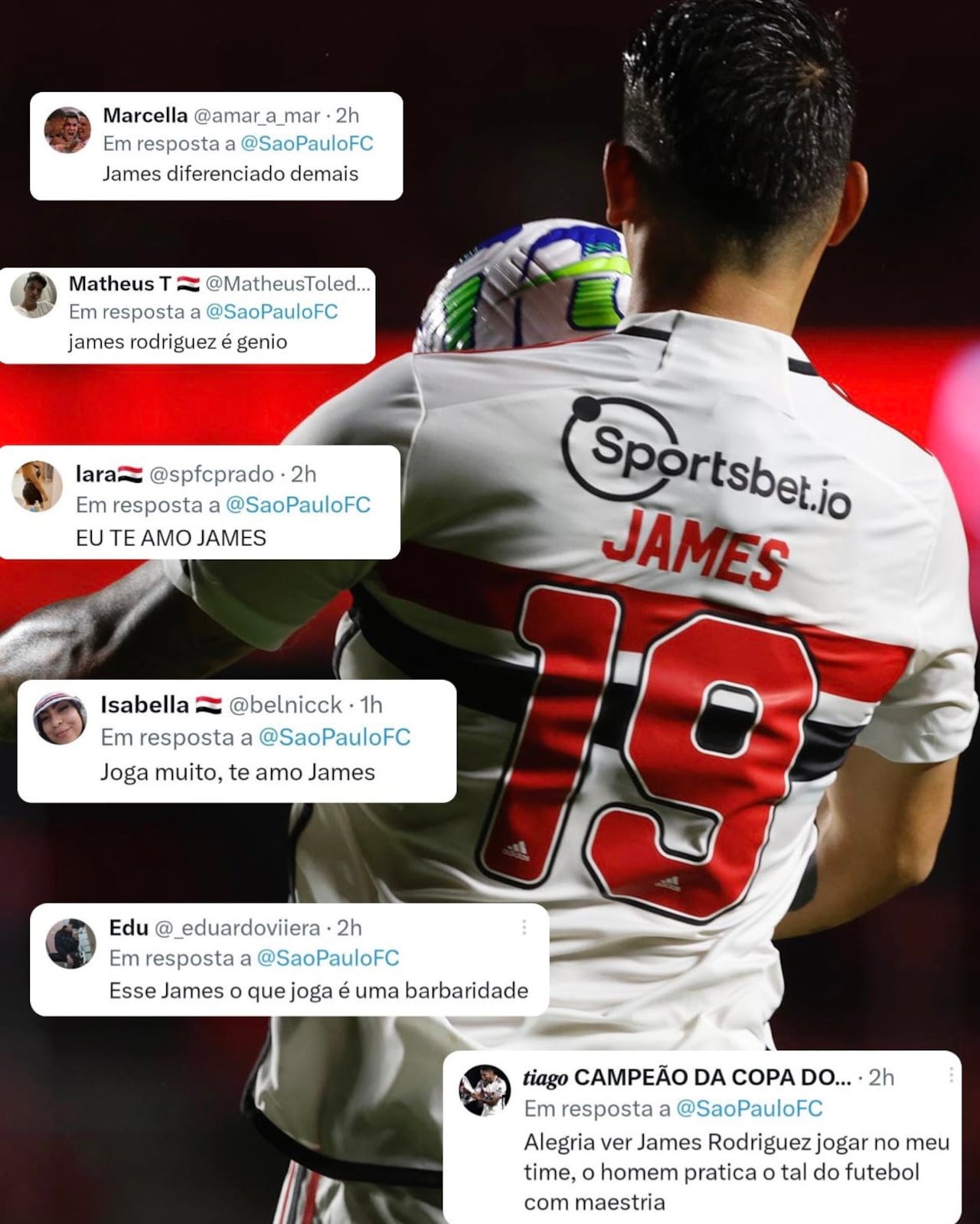 James recibe comentarios positivos por su juego ante Coritiba.