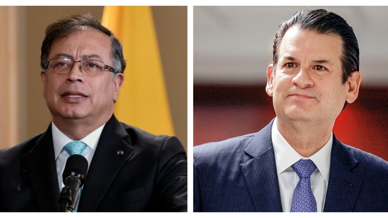 El presidente Gustavo Petro y el empresario Luis Carlos Sarmiento Gutiérrez