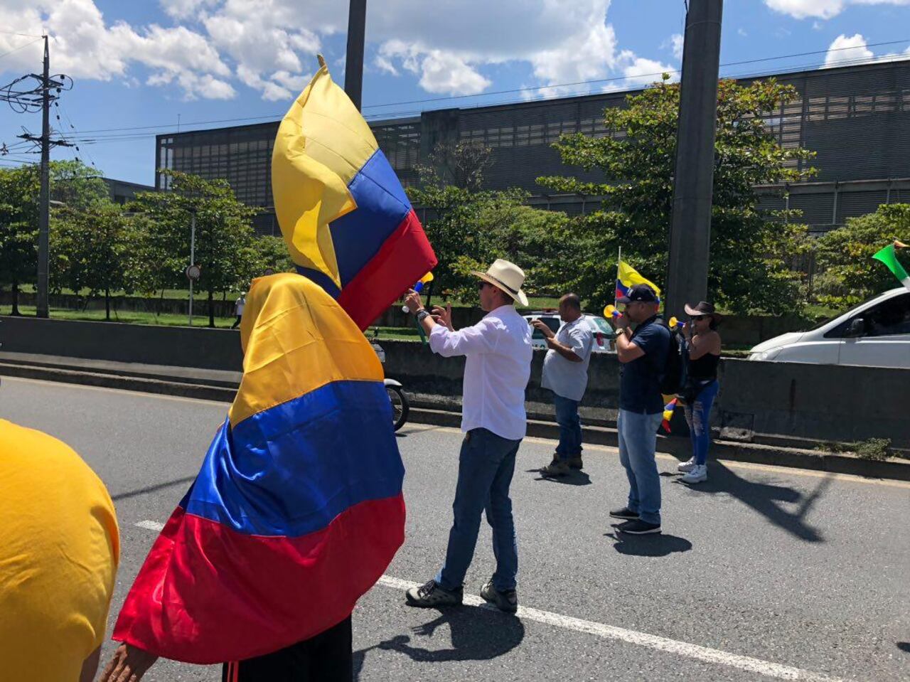 Movilización contra el alza de la gasolina en Medellín.