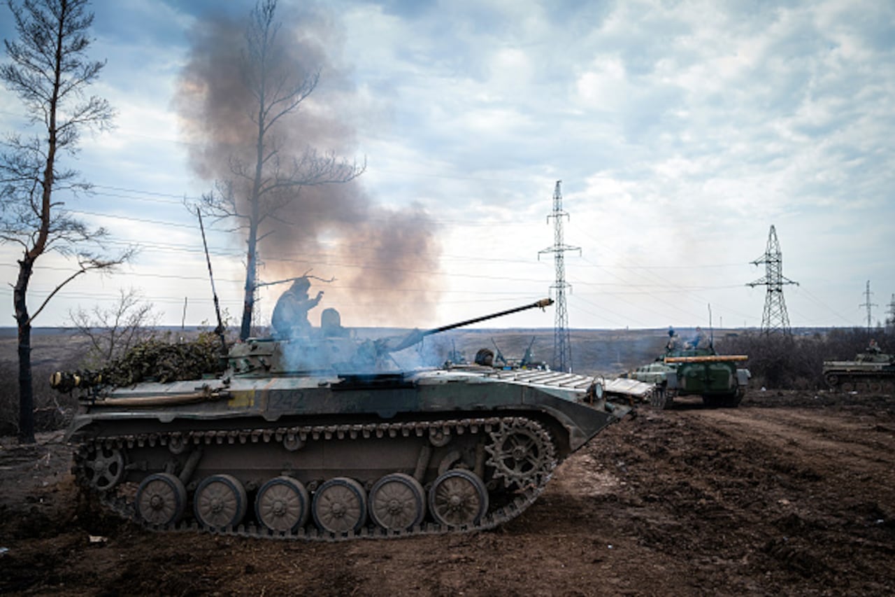 Estados Unidos confirmó este martes que, finalmente, suministrará a Ucrania carros de combate modelo Abrams M1-A1 en vez de los modernos M1-A2 con el objetivo de agilizar los envíos a las Fuerzas Armadas ucranianas. (Photo by Ignacio Marin/Anadolu Agency via Getty Images)