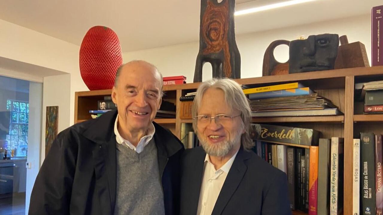 Álvaro Leyva y Antanas Mockus estuvieron reunidos este fin de semana en Bogotá.