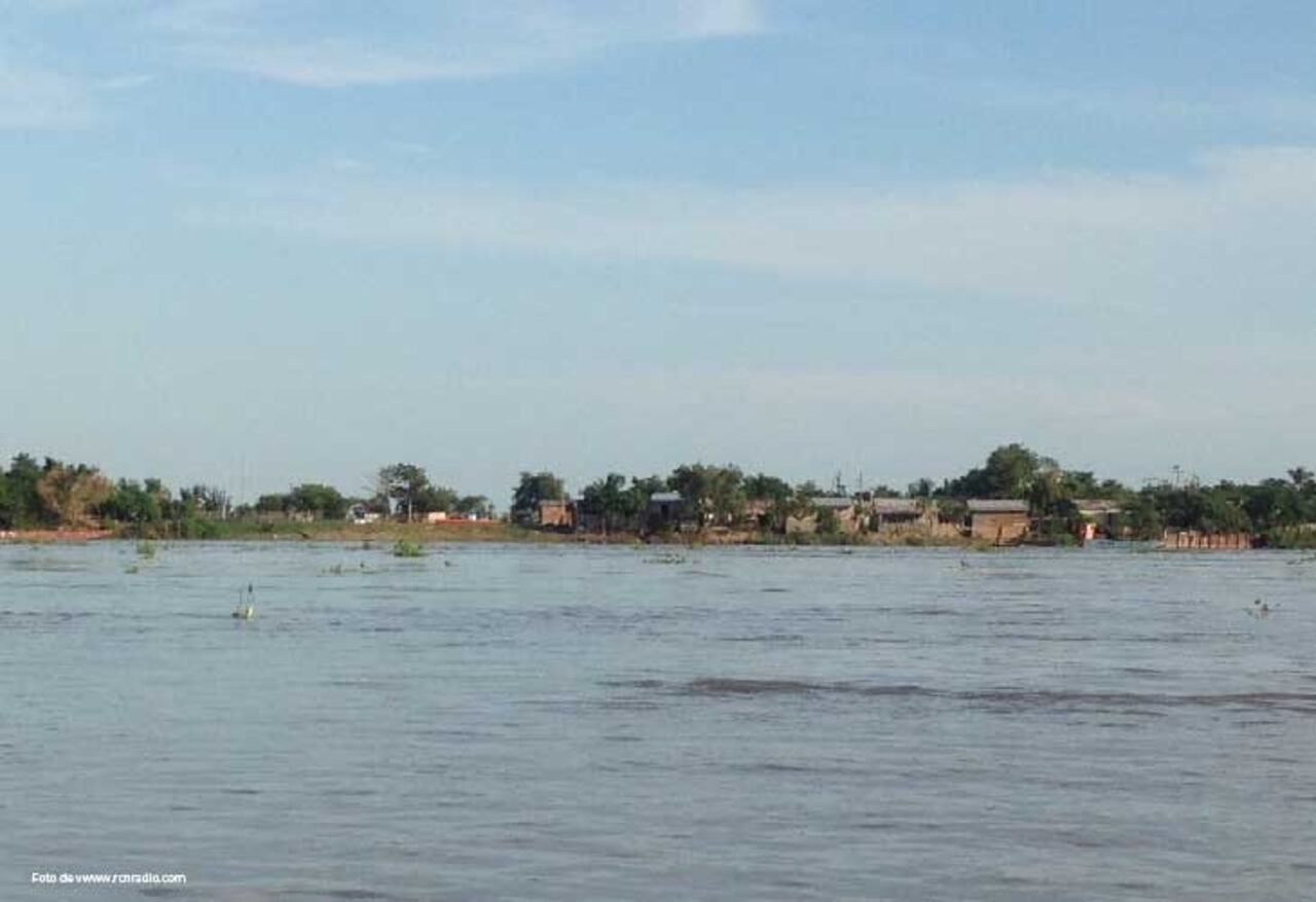 Al menos 114 familias están en riesgo de inundación en Magangué.