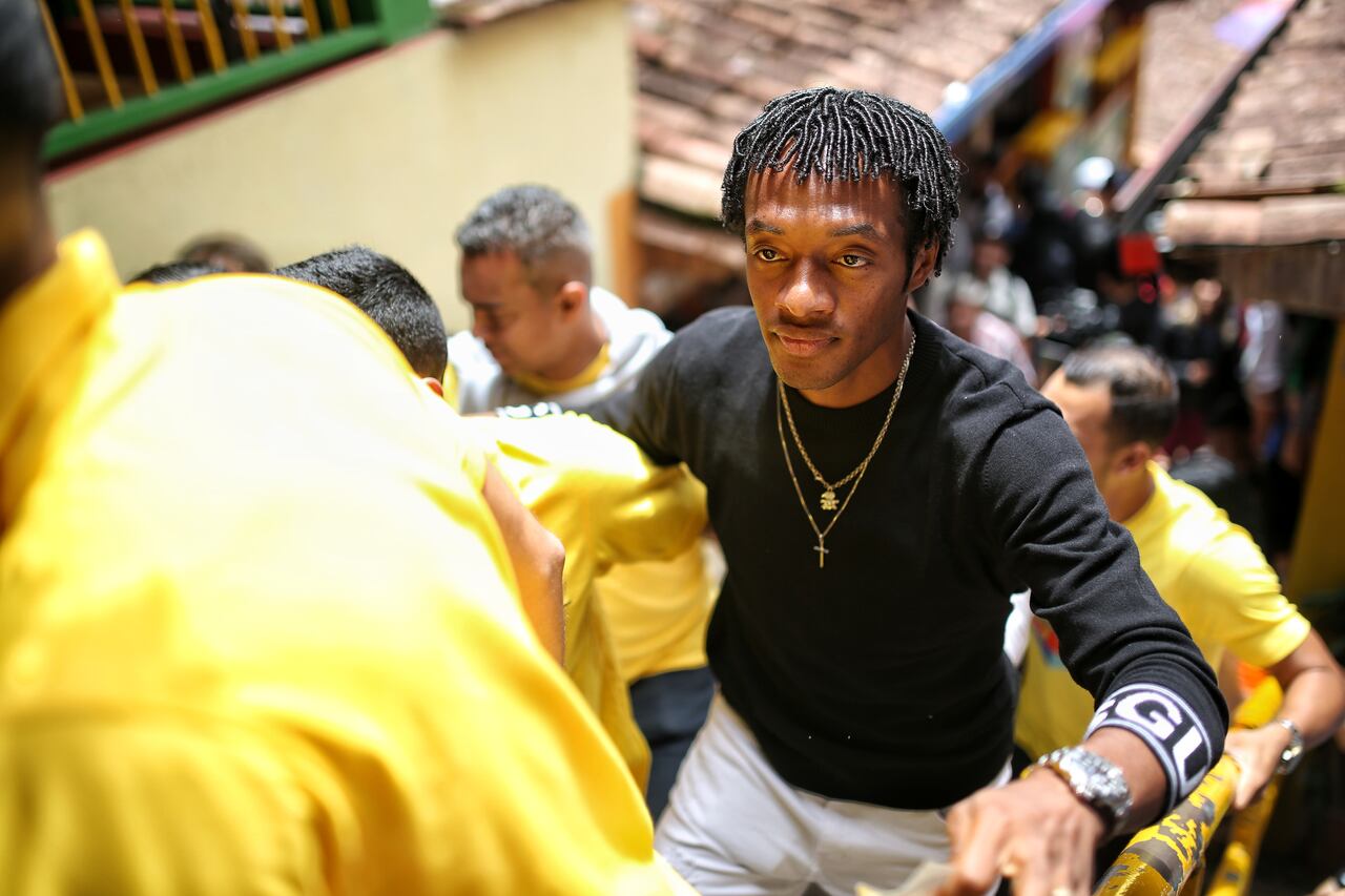 Yerry Mina y Juan Guillermo Cuadrado