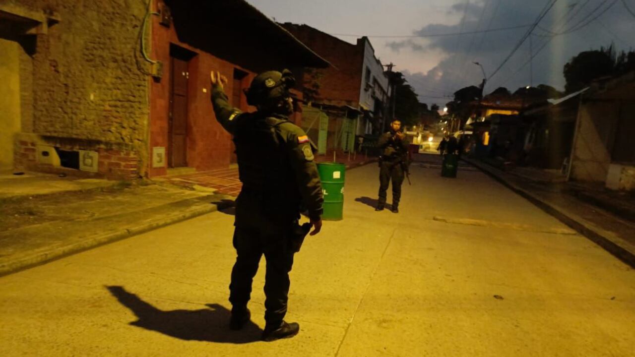 Fuerza Pública en Jamundí, Valle del Cauca.