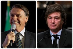 El expresidente de Brasil, Jair Bolsonaro, y el actual mandatario de Argentina, Javier Milei.