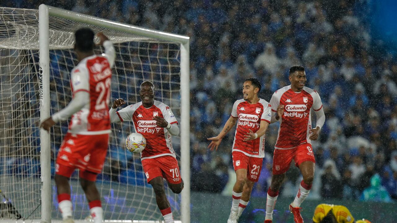 Imagen del partido entre Millonarios e Independiente Santa Fe por la fecha 10 del segundo semestre de la Liga colombiana 2023.