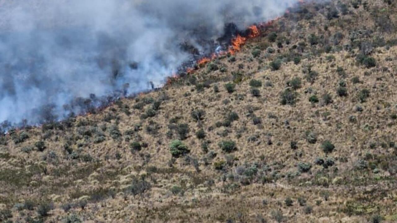 Incendio en el Parque Los Nevados