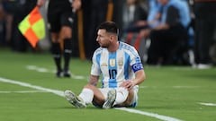 Lionel Messi sufrió molestias ante Chile