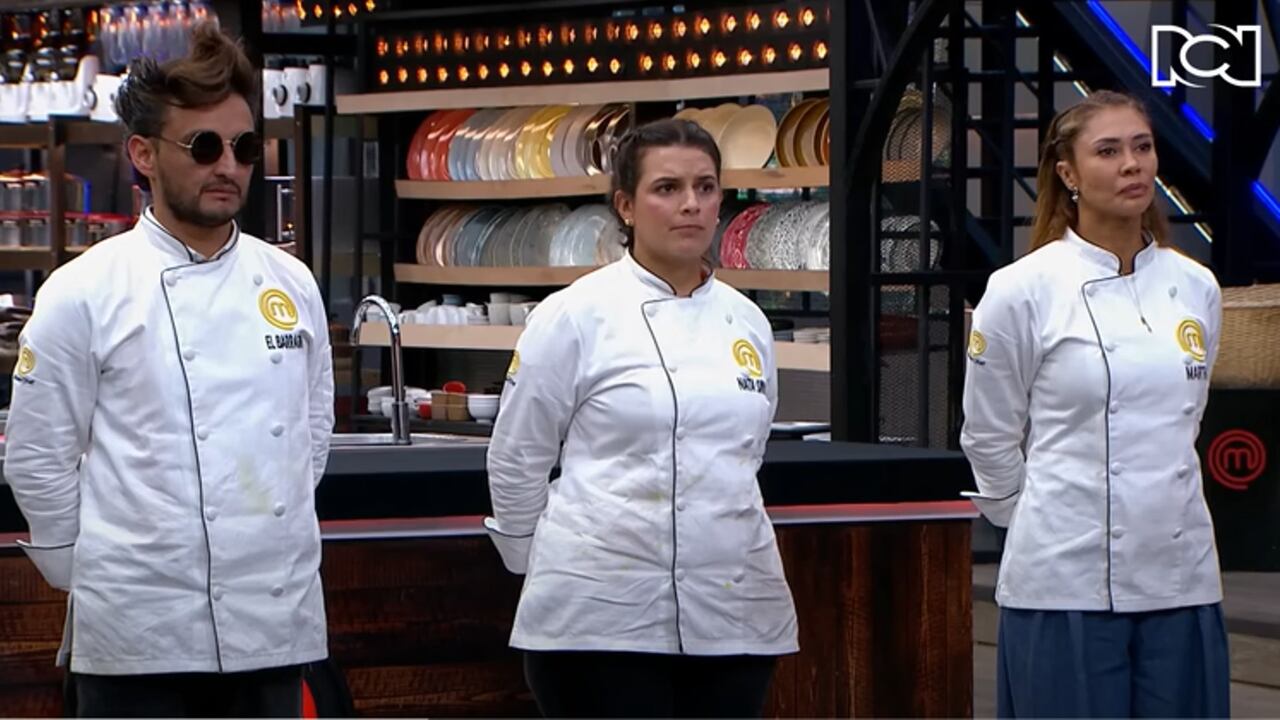 Juan Pablo Barragán, Natalia Sanint y Martha Isabel Bolaños en 'MasterChef Celebrity'.