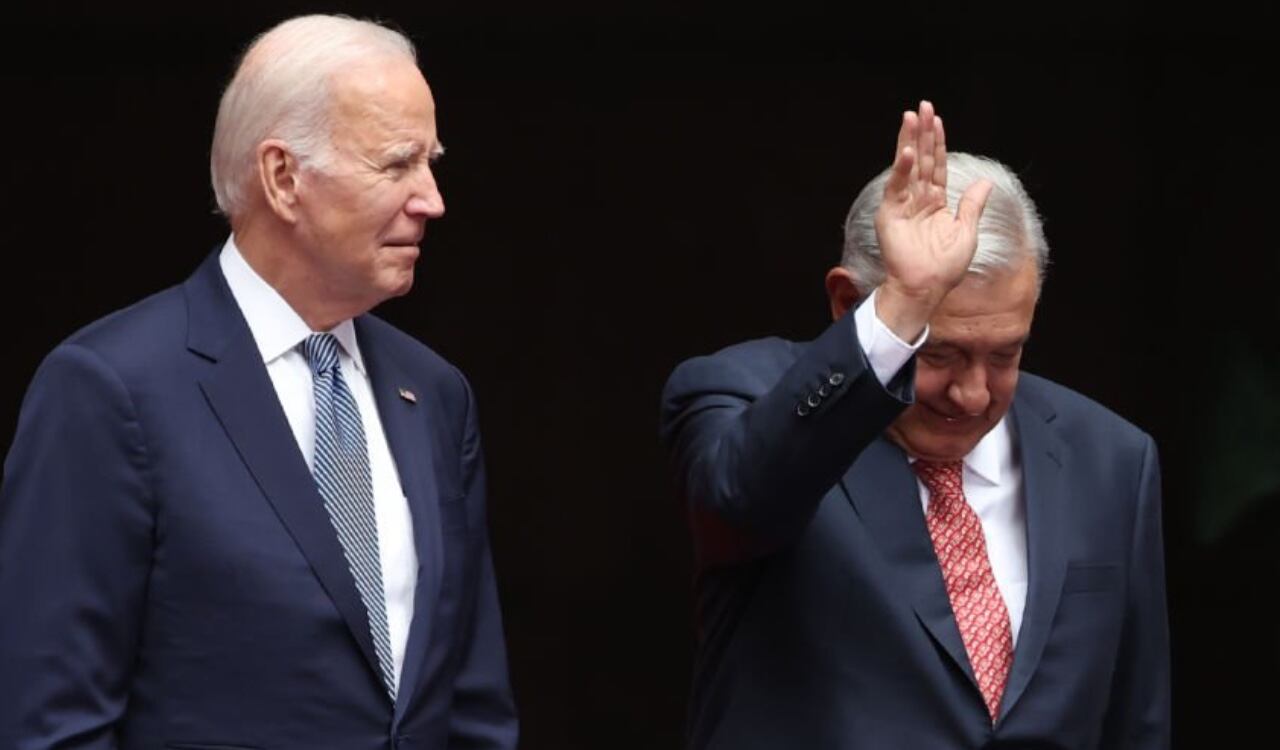 Joe Biden, presidente de Estados Unidos, junto a su homólogo mexicano, Andrés Manuel López Obrador