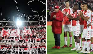 La afición de Santa Fe se mostró inconforme con la directiva.